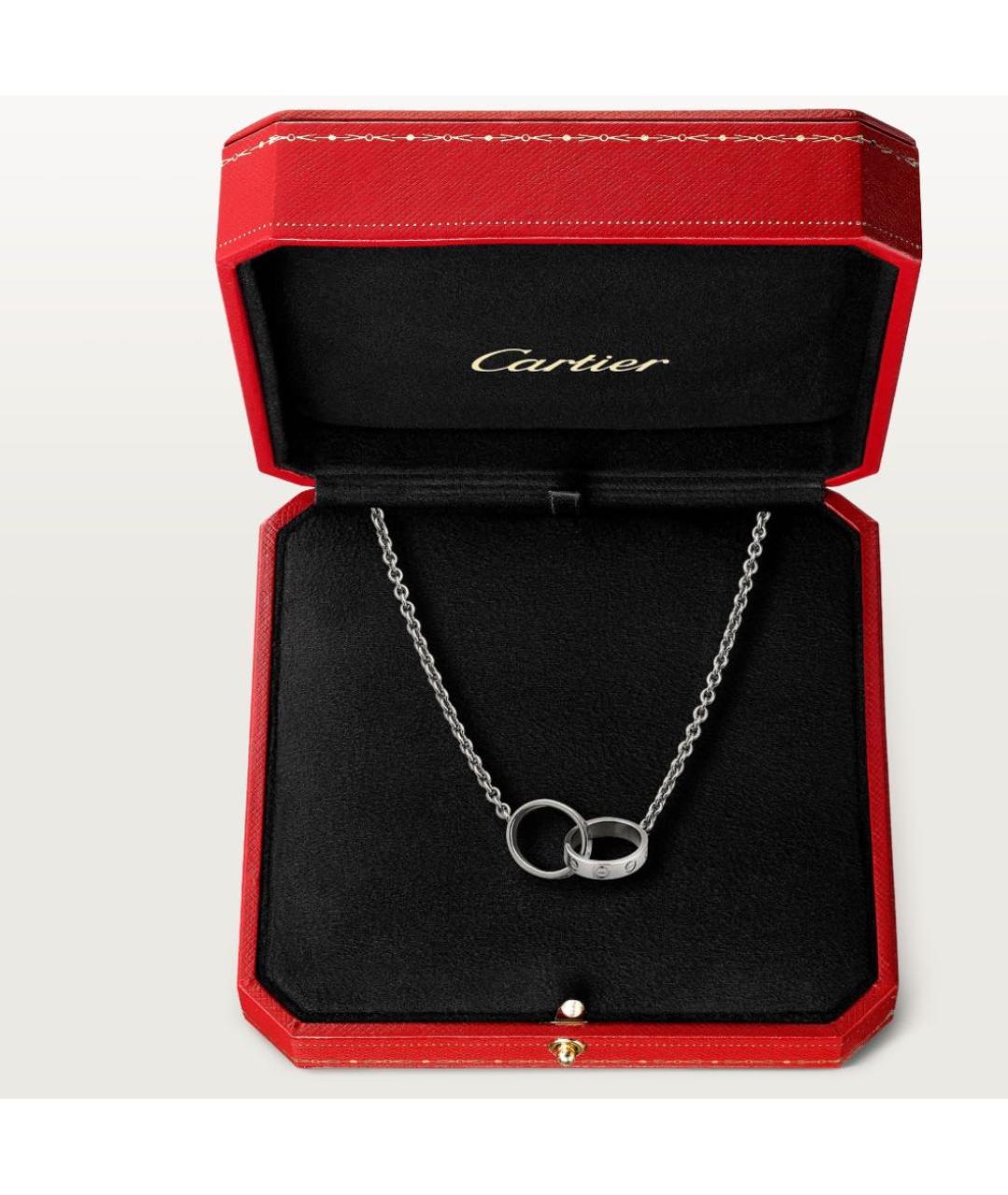 CARTIER Серебряное колье из белого золота, фото 5