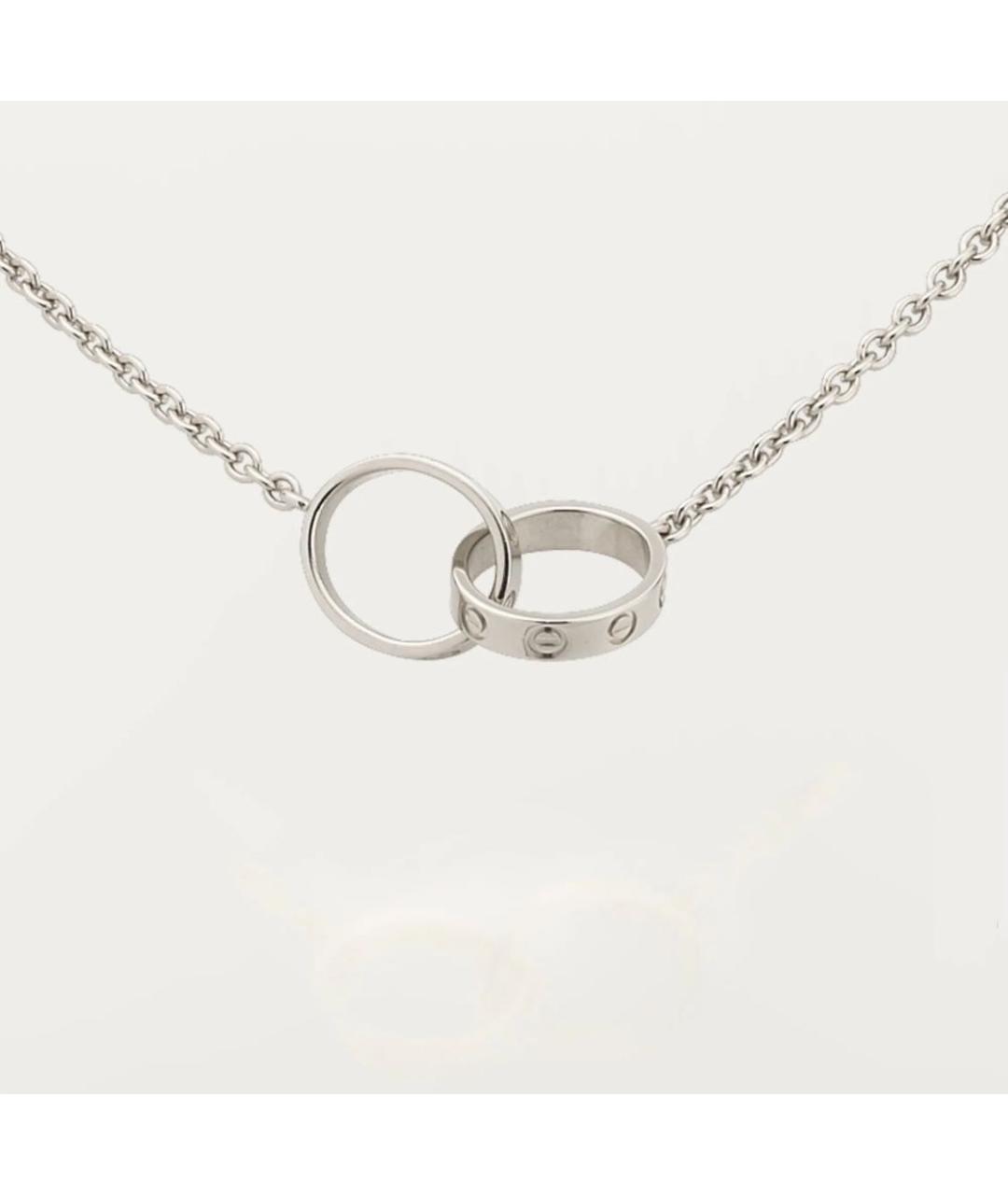 CARTIER Серебряное колье из белого золота, фото 2