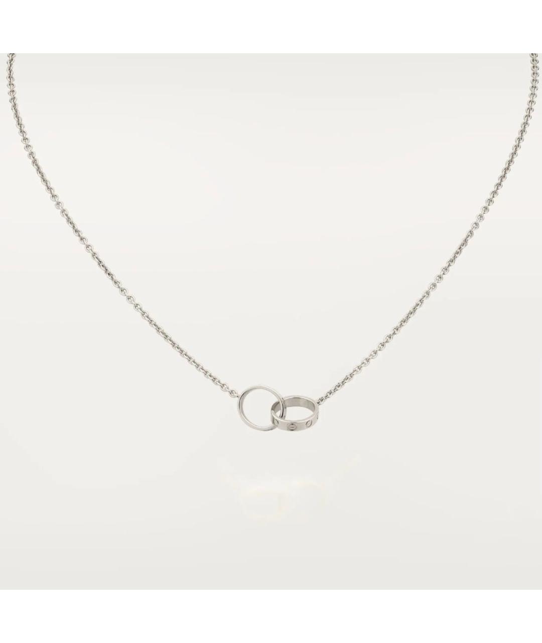 CARTIER Серебряное колье из белого золота, фото 6