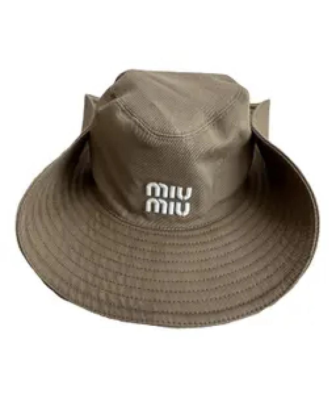 MIU MIU Бежевая панама, фото 1