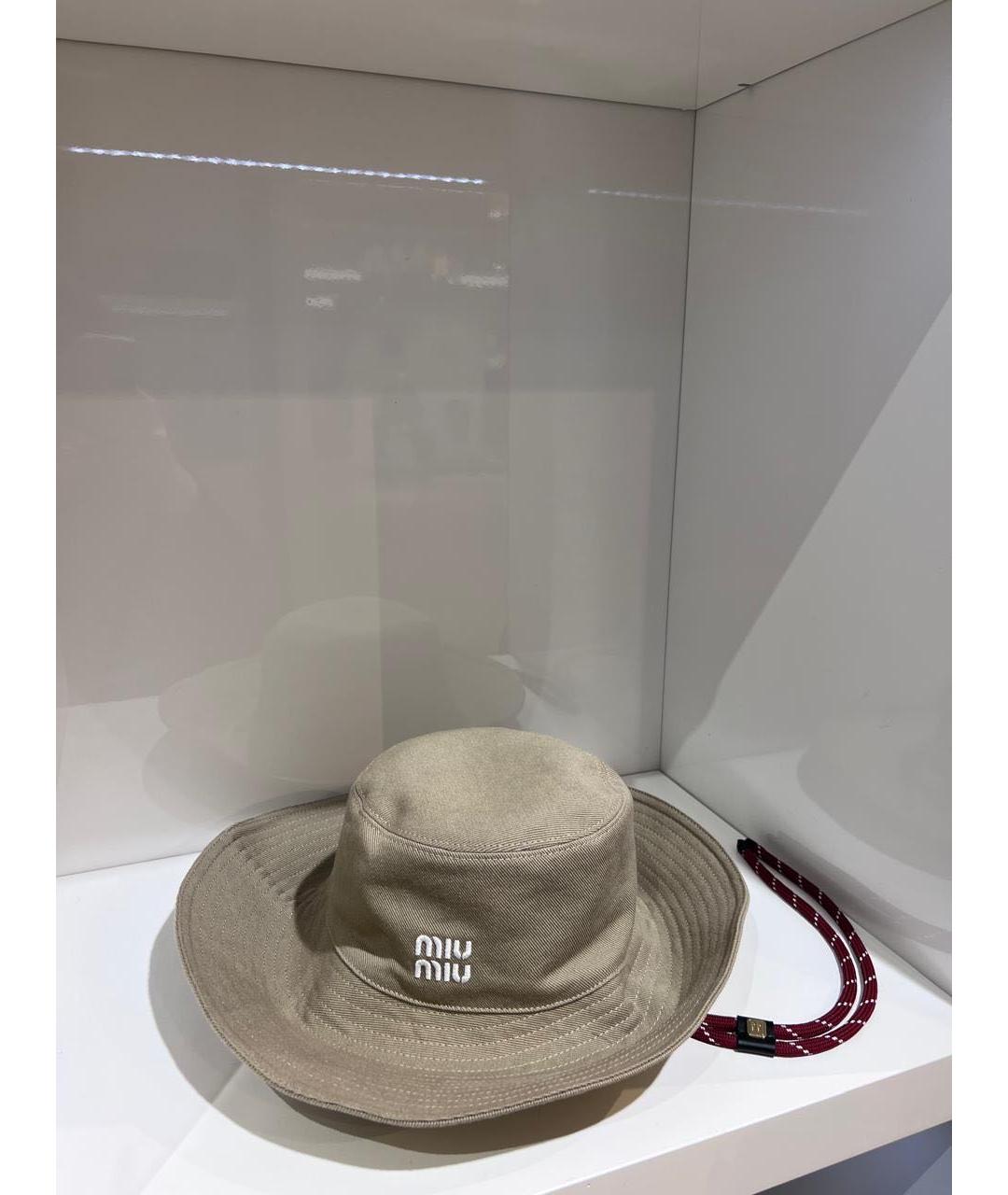 MIU MIU Бежевая панама, фото 2