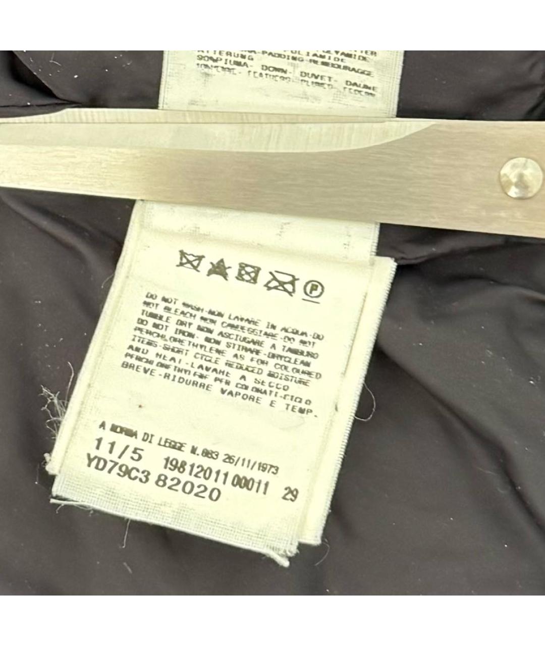 ERMANNO SCERVINO Темно-синий полиэстеровый пуховик, фото 6