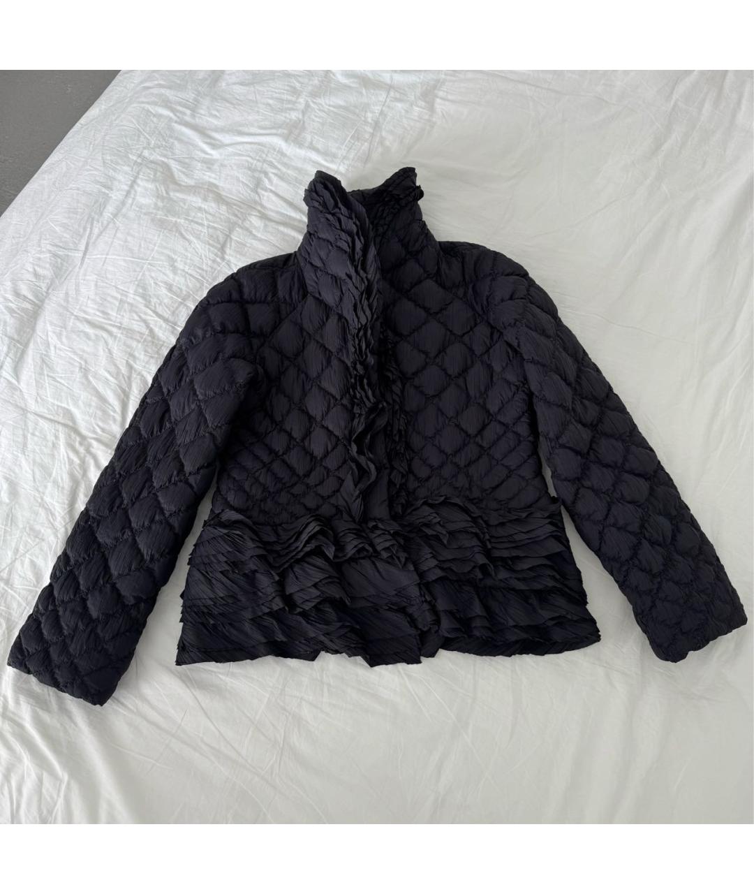 ERMANNO SCERVINO Темно-синий полиэстеровый пуховик, фото 9