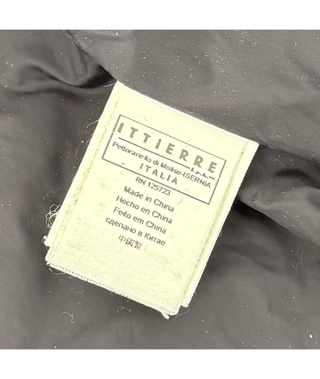 ERMANNO SCERVINO Темно-синий полиэстеровый пуховик, фото 7