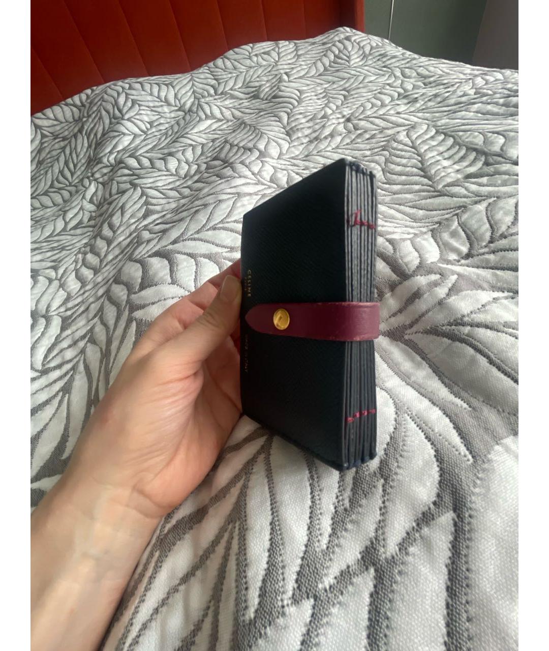 CELINE Темно-синий кожаный кардхолдер, фото 8