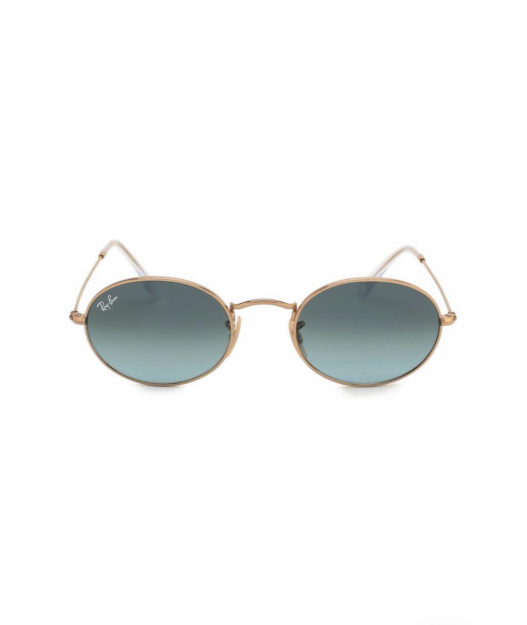 RAY BAN Антрацитовые металлические солнцезащитные очки, фото 1