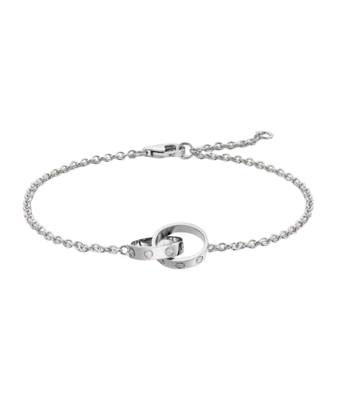CARTIER Серебрянный браслет из белого золота, фото 1