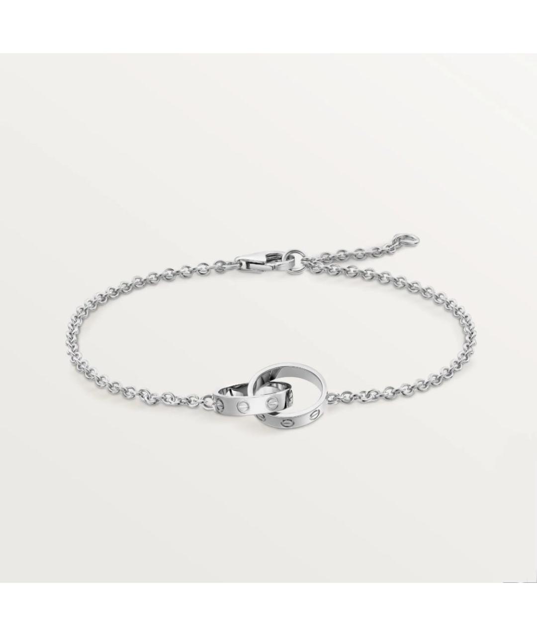 CARTIER Серебрянный браслет из белого золота, фото 7