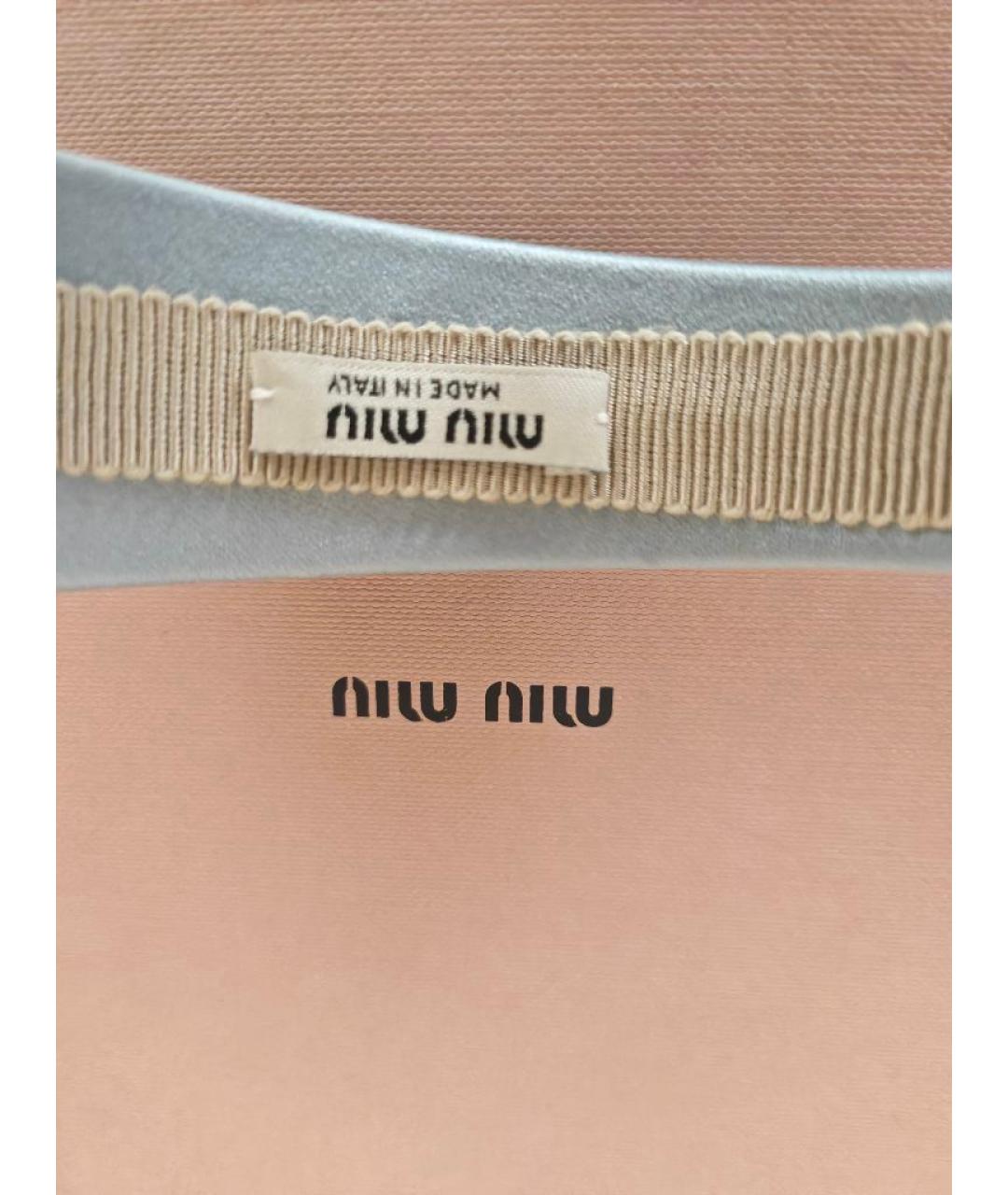 MIU MIU Голубой ободок, фото 5
