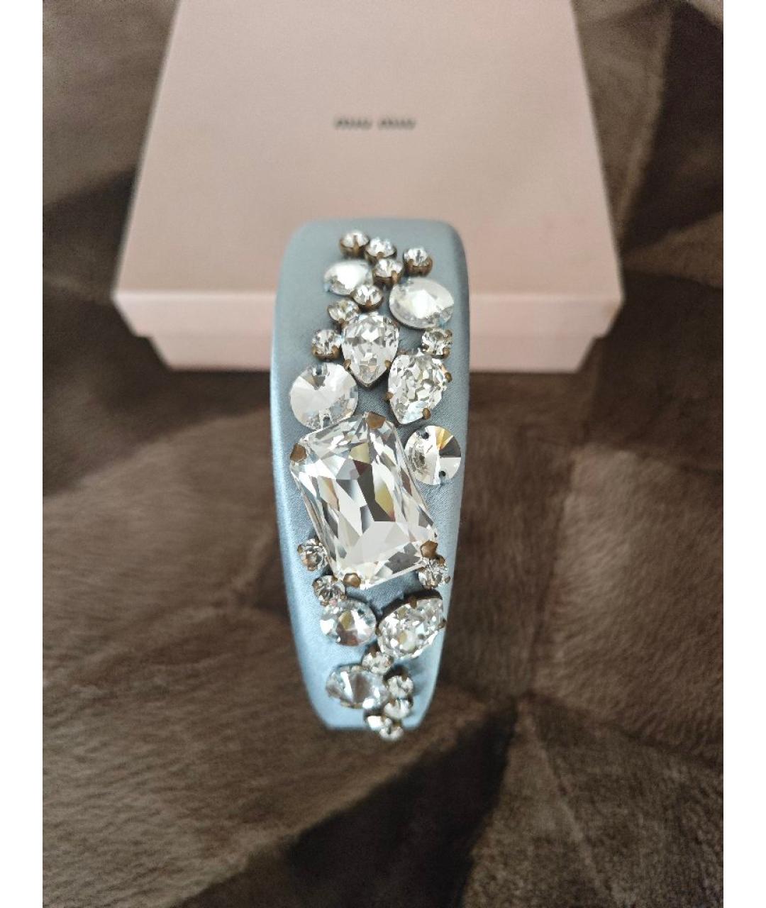 MIU MIU Голубой ободок, фото 7