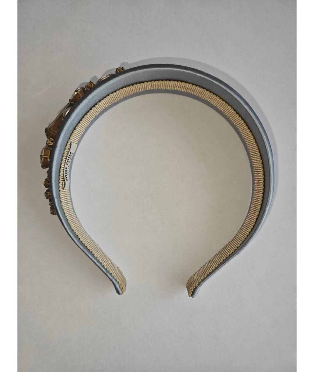 MIU MIU Голубой ободок, фото 2