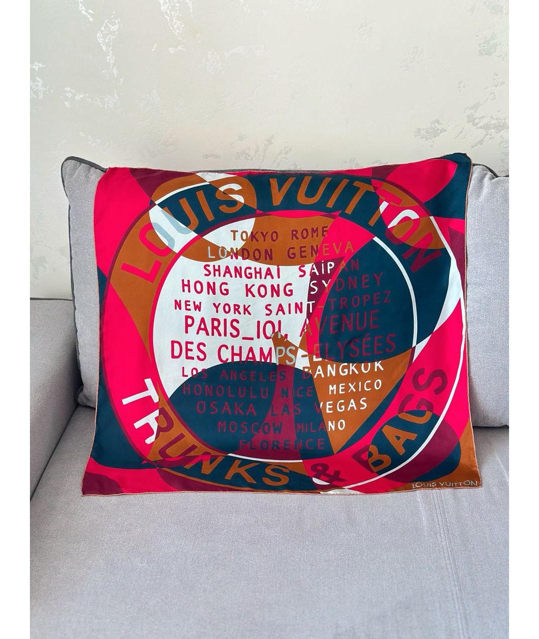 LOUIS VUITTON Мульти шелковый платок, фото 3