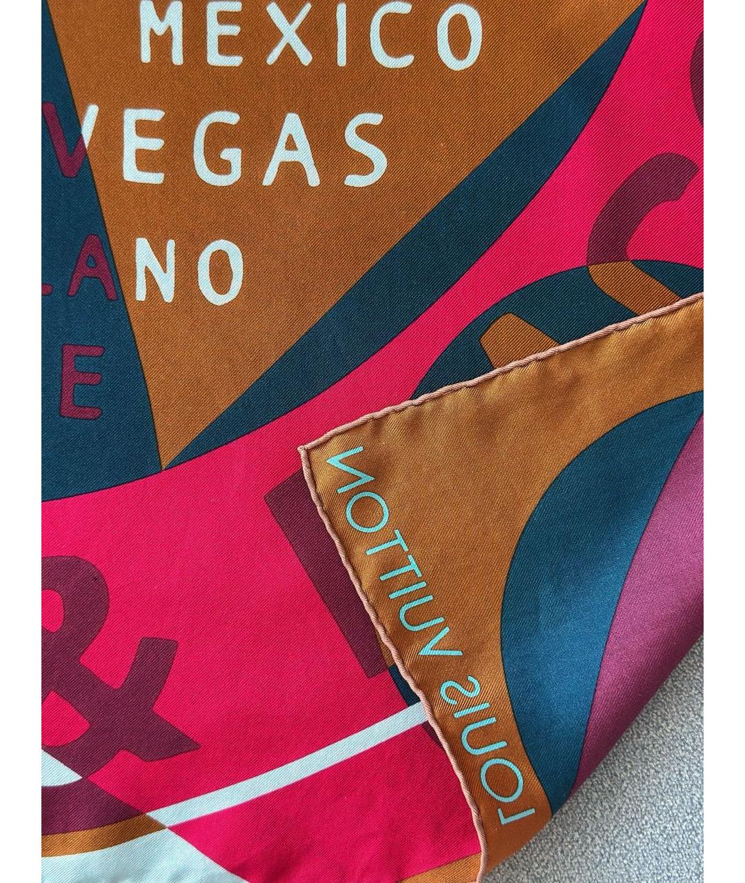 LOUIS VUITTON Мульти шелковый платок, фото 5