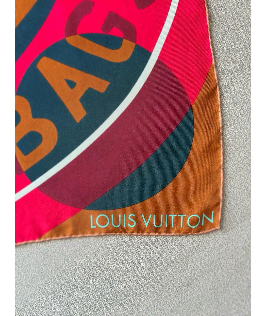 LOUIS VUITTON Мульти шелковый платок, фото 4