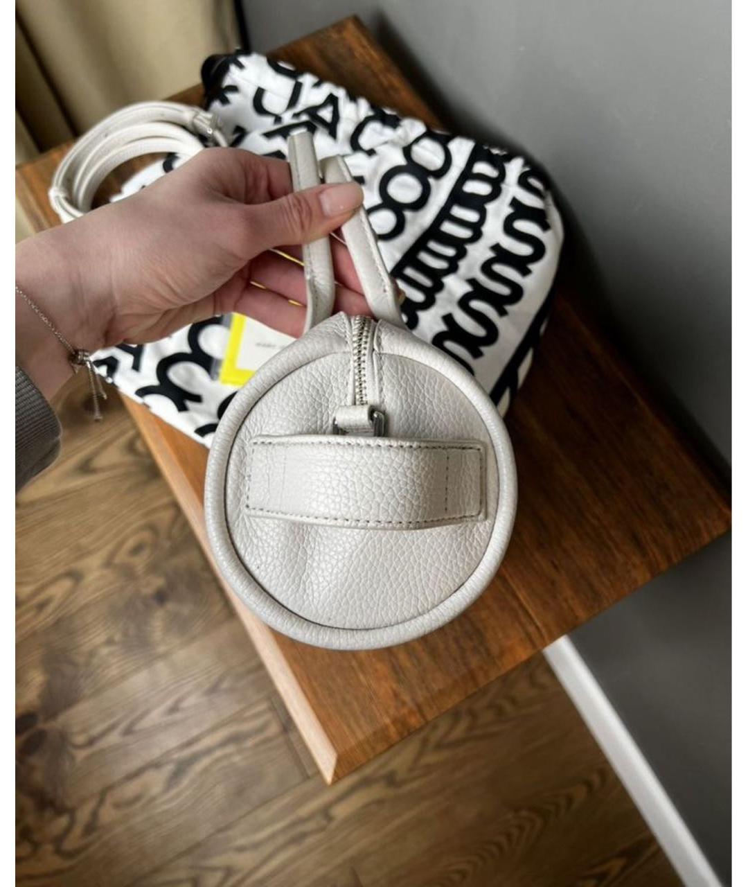 MARC JACOBS Белая кожаная сумка с короткими ручками, фото 4