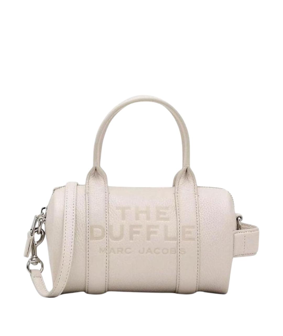 MARC JACOBS Белая кожаная сумка с короткими ручками, фото 1