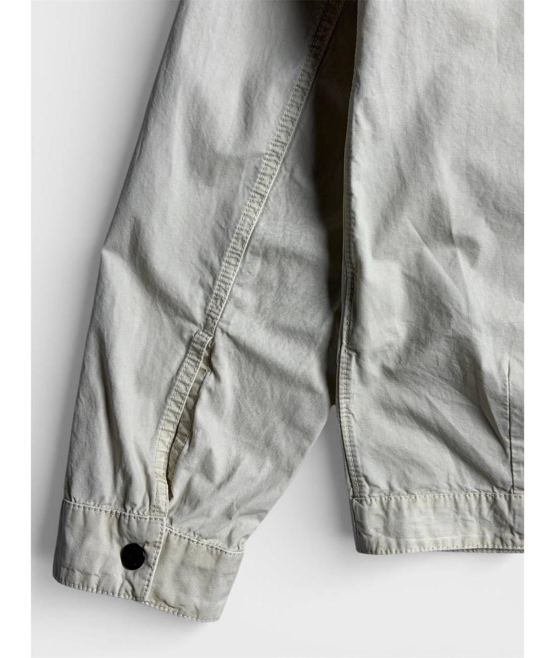 STONE ISLAND Бежевая хлопковая куртка, фото 5