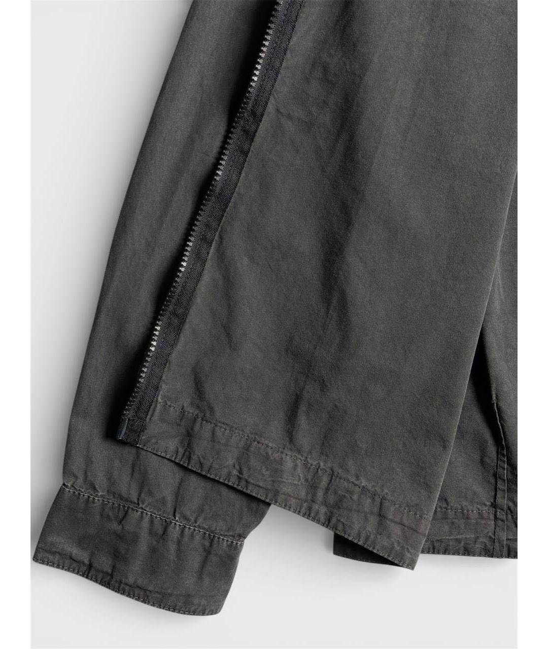 STONE ISLAND Антрацитовая хлопковая куртка, фото 4