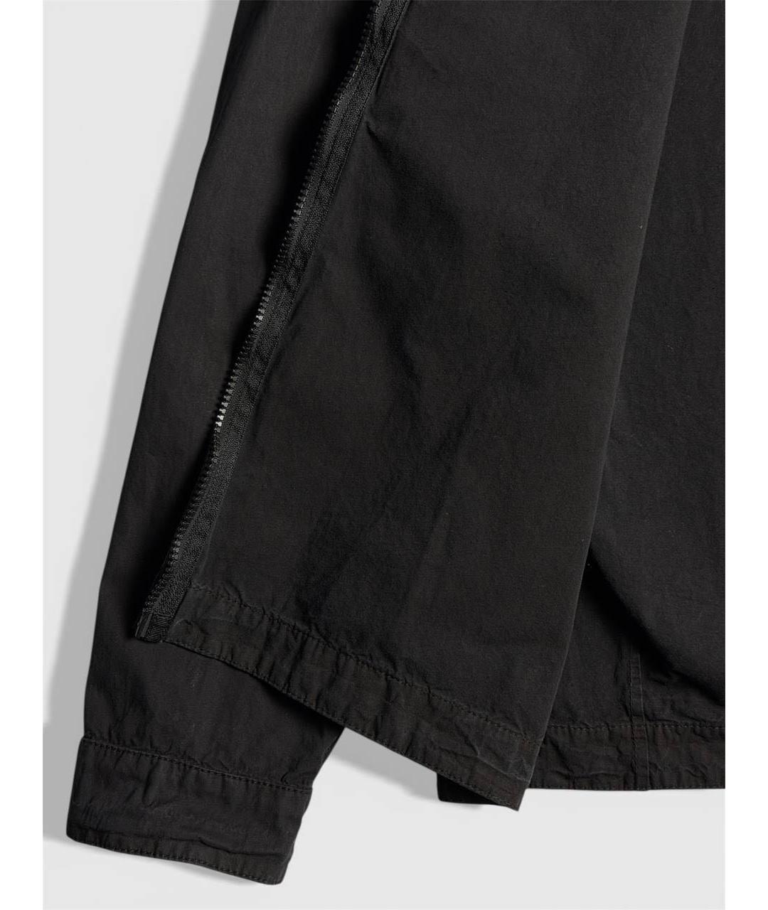 STONE ISLAND Черная хлопковая куртка, фото 5