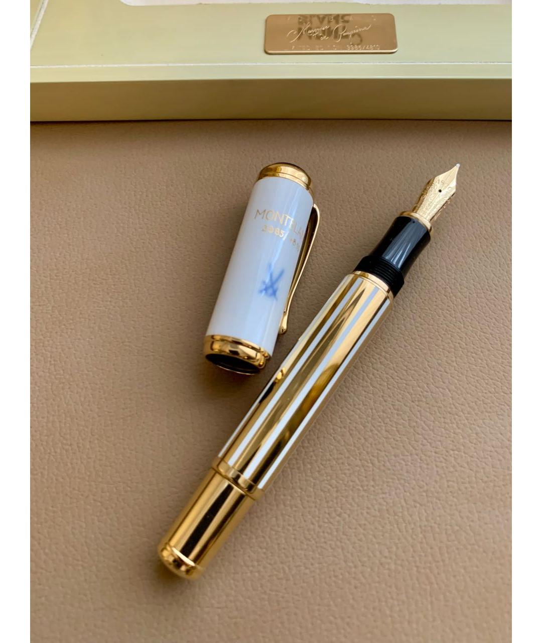 MONTBLANC Белая керамическая перьевая ручка, фото 4