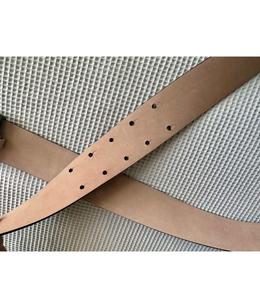 CHANEL Черный кожаный ремень, фото 4