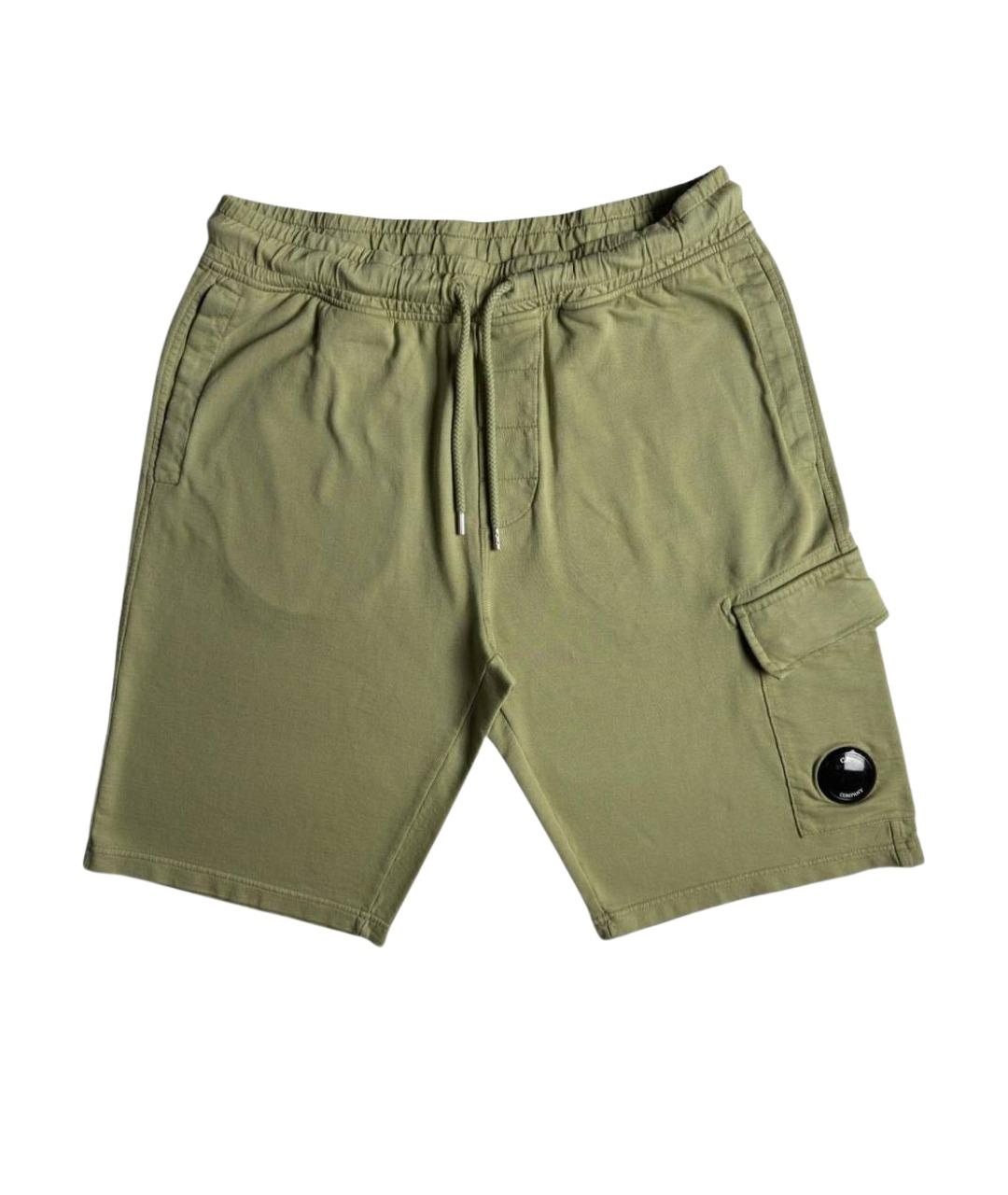 CP COMPANY Салатовые хлопковые шорты, фото 1