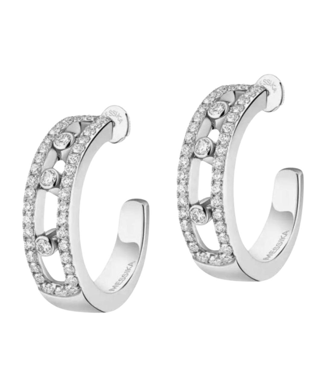 MESSIKA Серебряные серьги из белого золота, фото 1