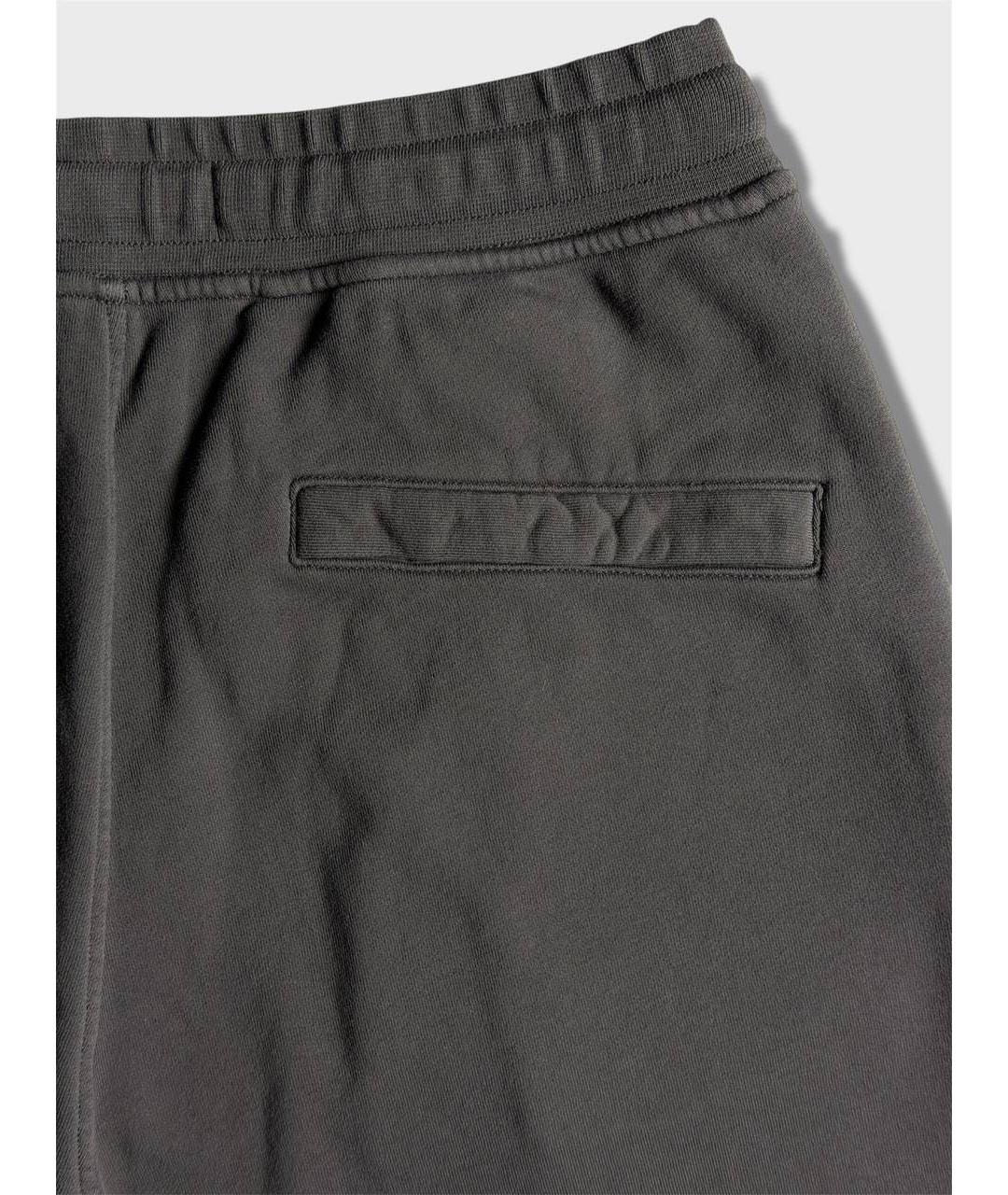 STONE ISLAND Антрацитовые хлопковые шорты, фото 5