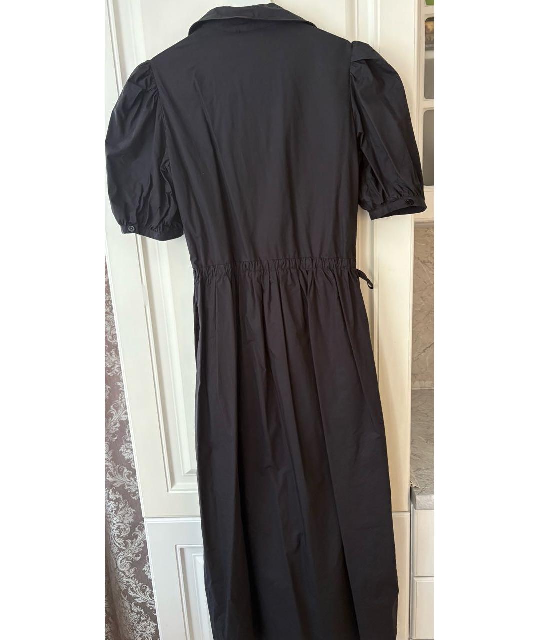 LIU JO Черное хлопковое повседневное платье, фото 2