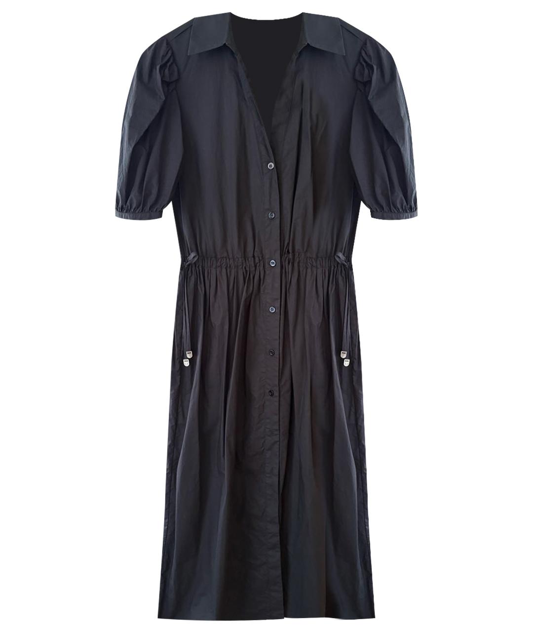 LIU JO Черное хлопковое повседневное платье, фото 1