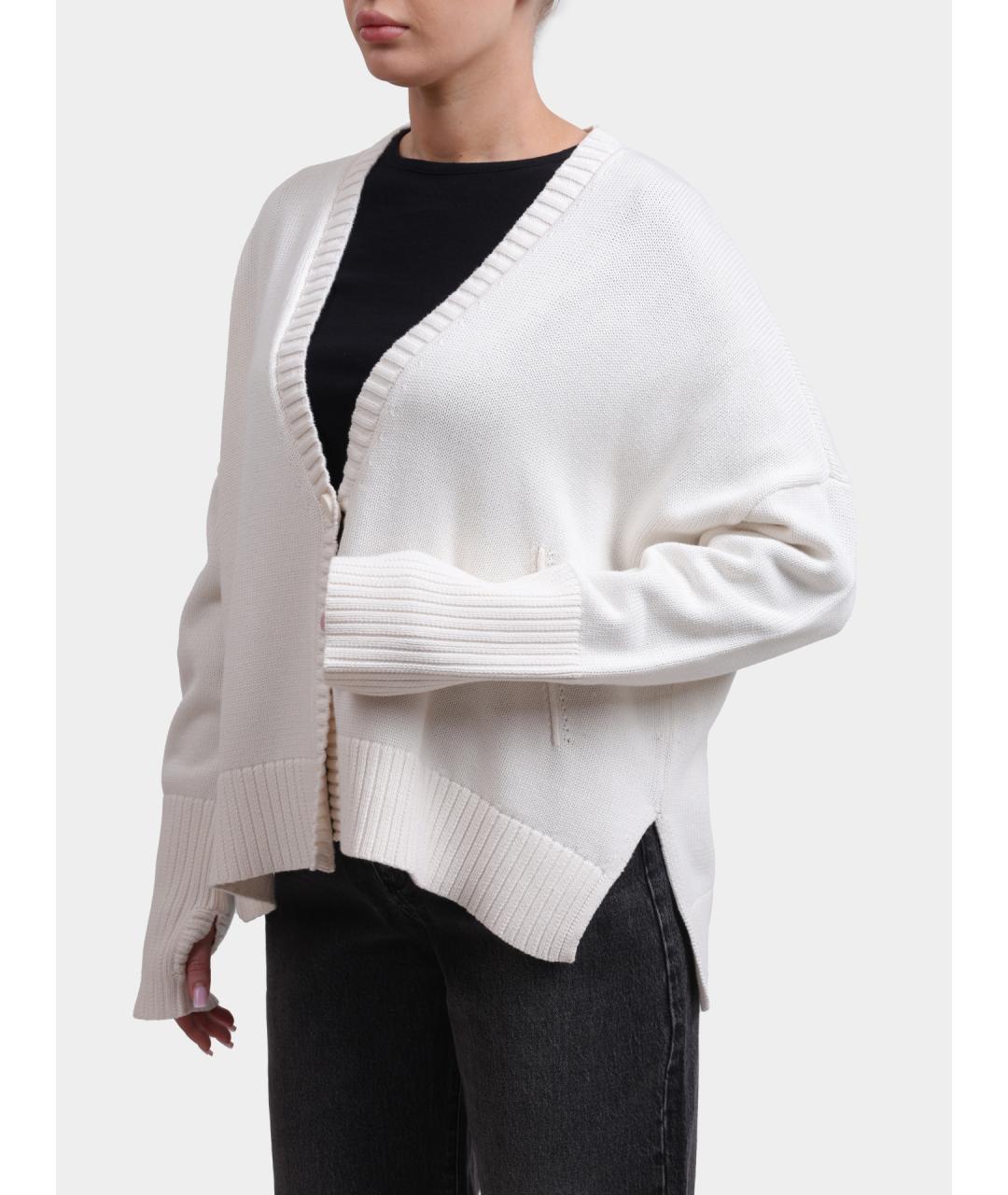 ARMANI EXCHANGE Белый хлопковый кардиган, фото 4