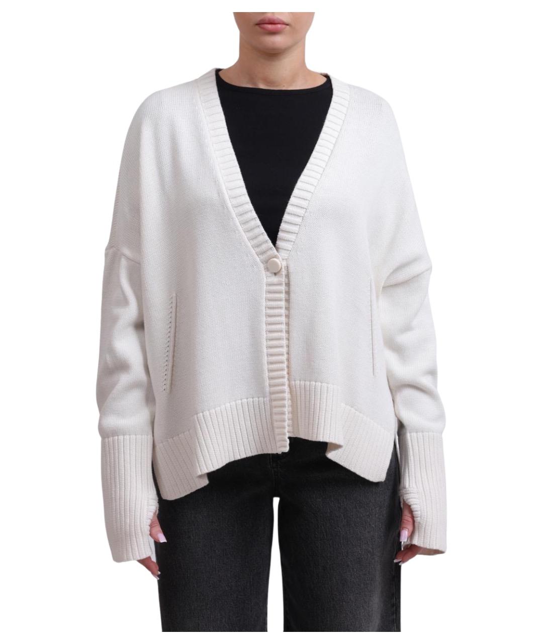 ARMANI EXCHANGE Белый хлопковый кардиган, фото 1