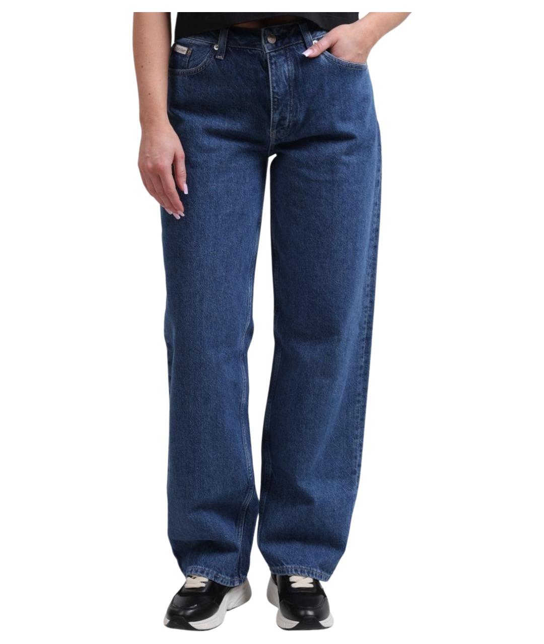 CALVIN KLEIN Синие прямые джинсы, фото 1