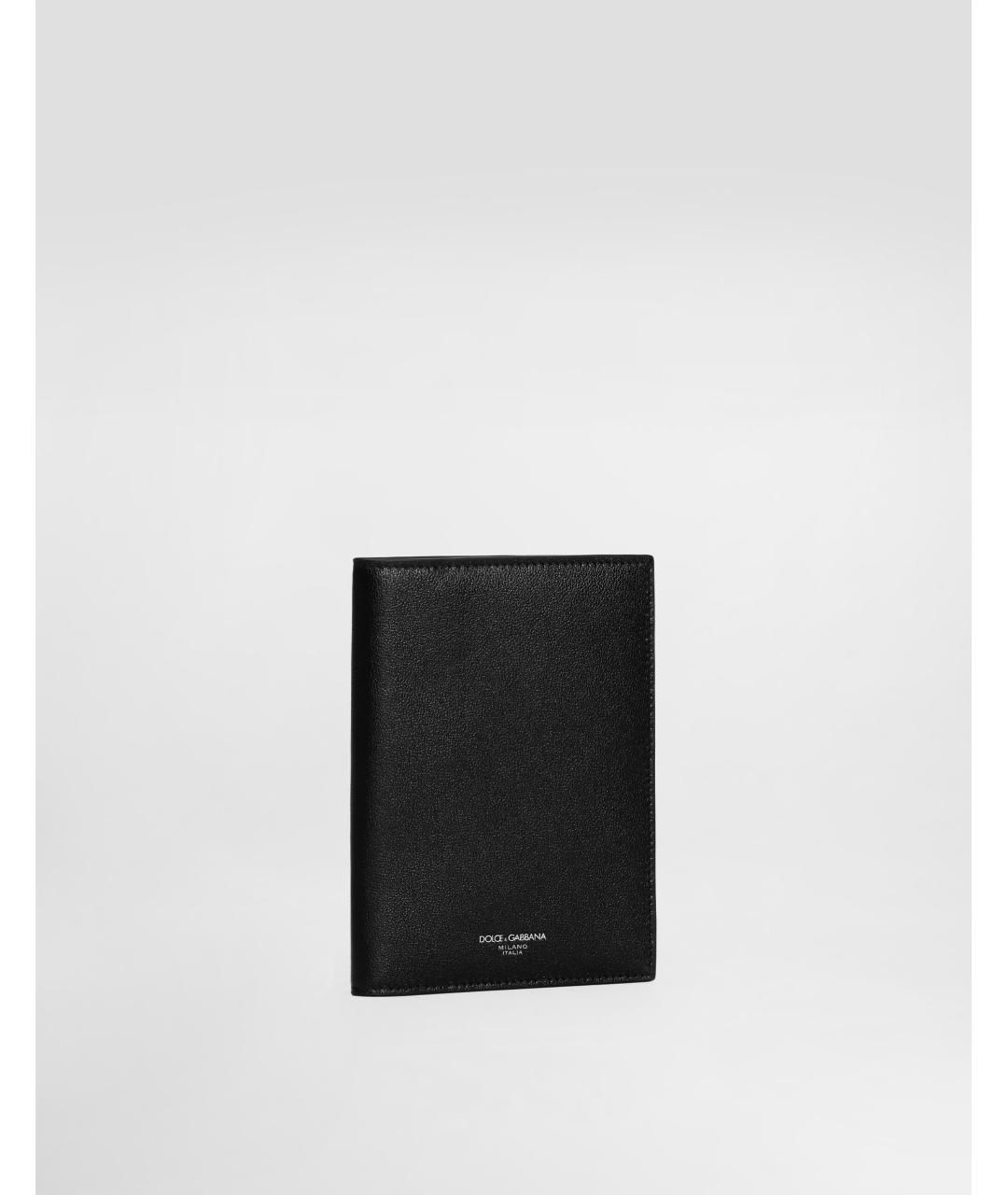 DOLCE&GABBANA Черный кожаный кардхолдер, фото 4