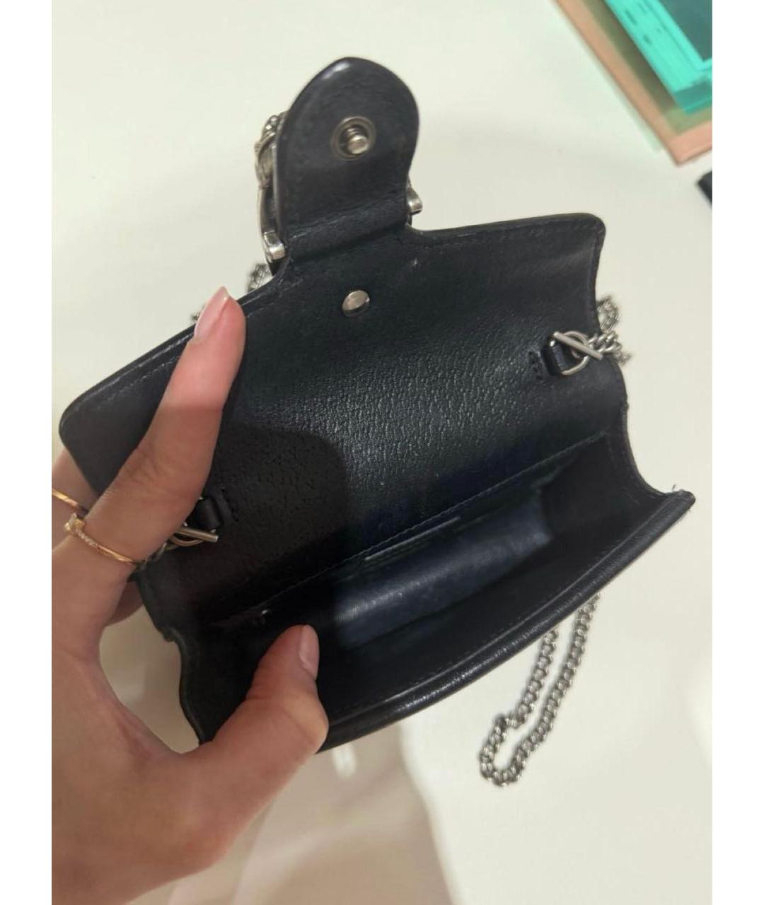 GUCCI Черная деним сумка через плечо, фото 4