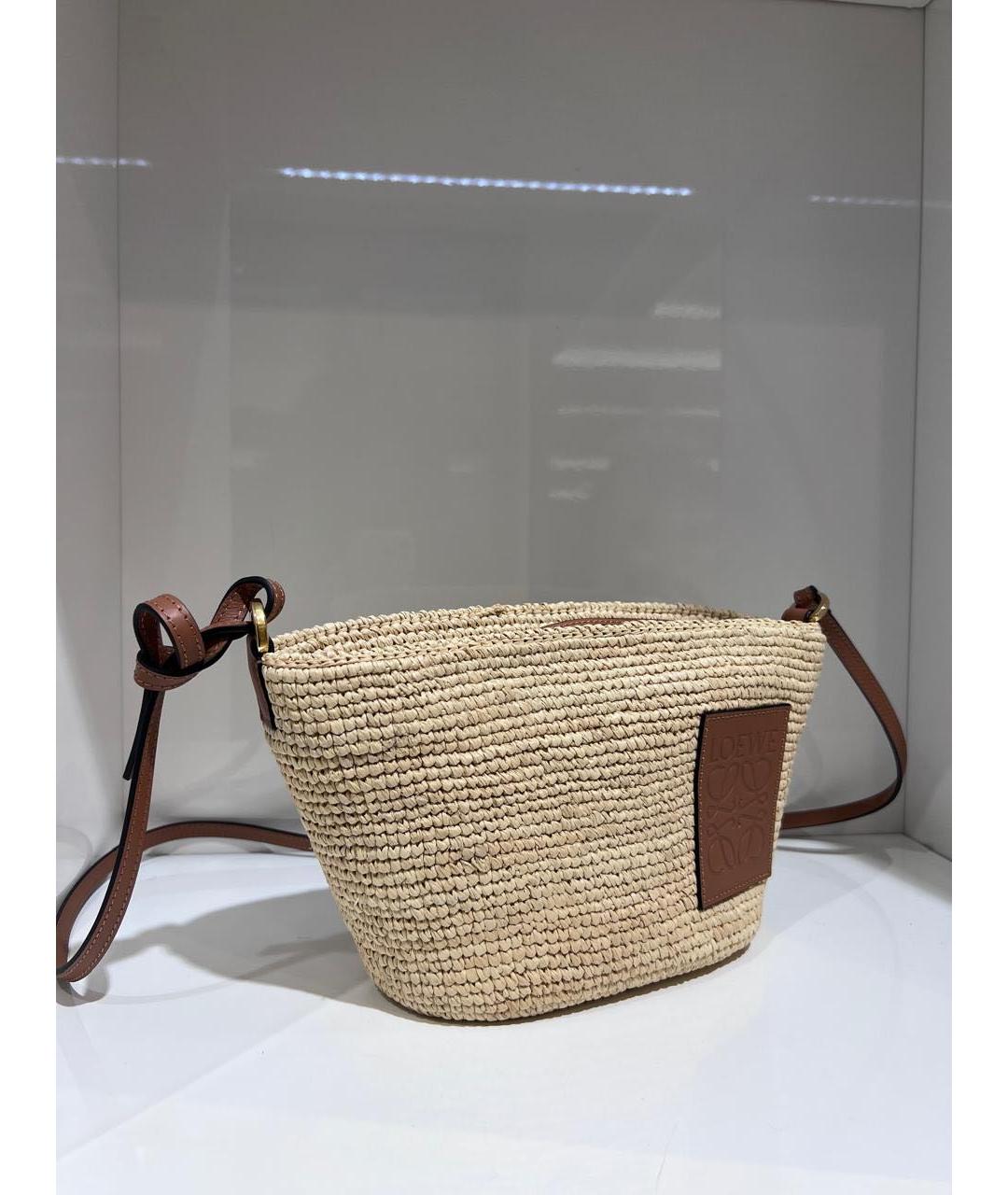 LOEWE Бежевая сумка через плечо, фото 3