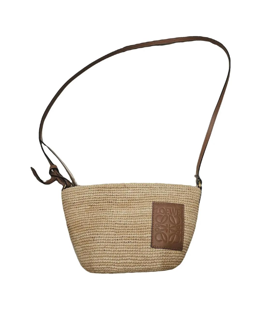 LOEWE Бежевая сумка через плечо, фото 1