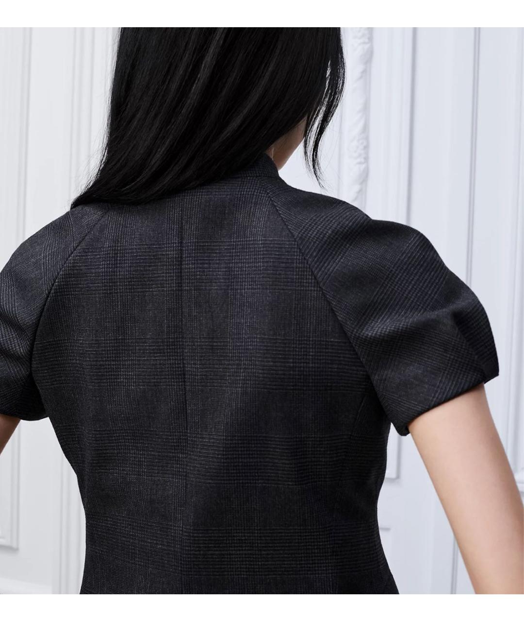 CHRISTIAN DIOR Черный шерстяной жакет/пиджак, фото 3