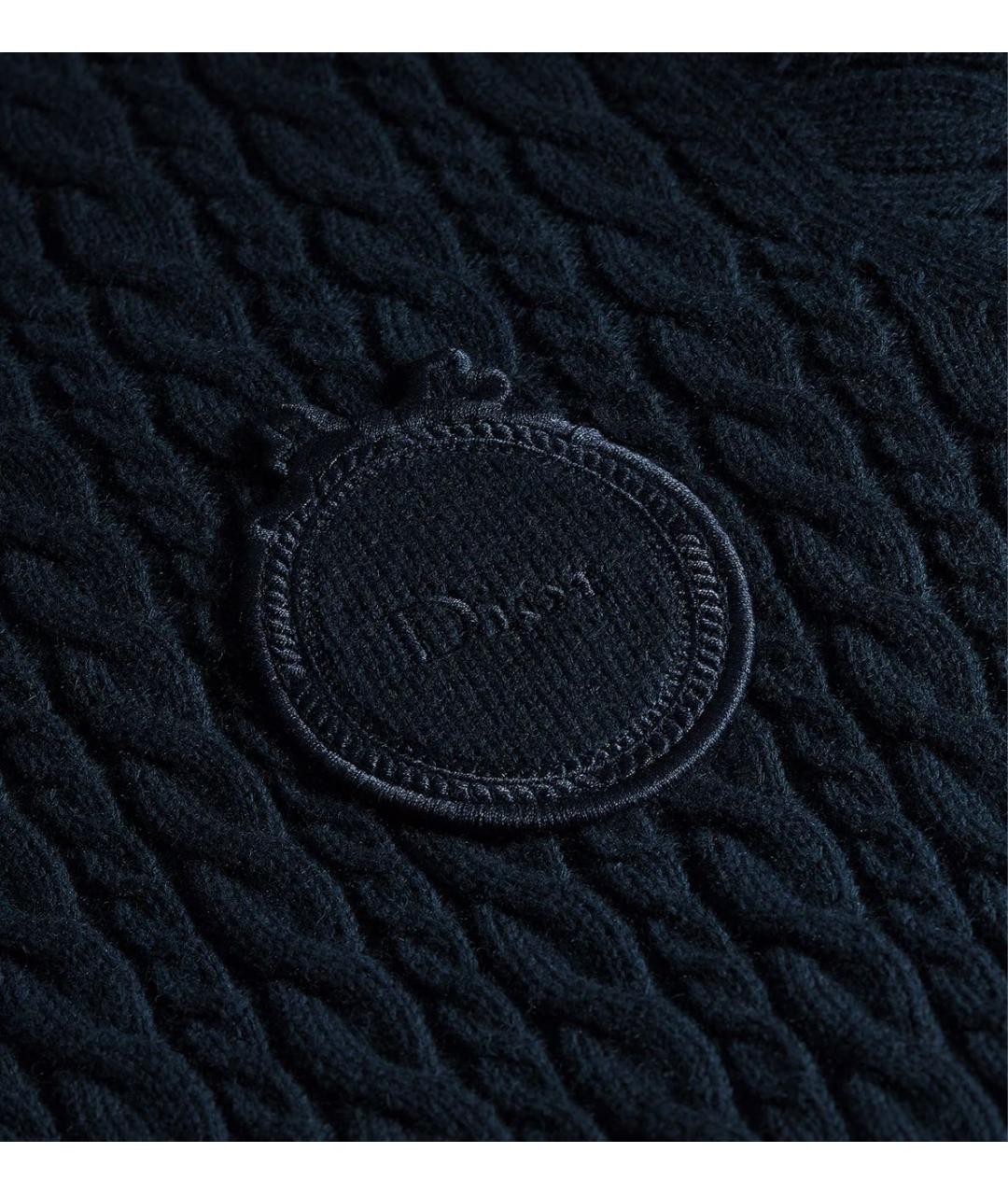 CHRISTIAN DIOR Темно-синий хлопковый джемпер / свитер, фото 4