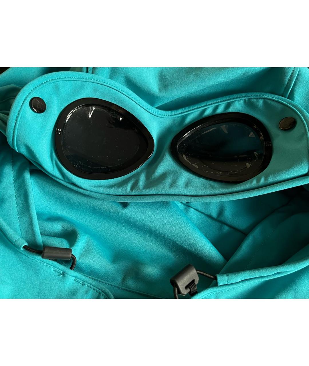 CP COMPANY Бирюзовая полиэстеровая куртка, фото 8