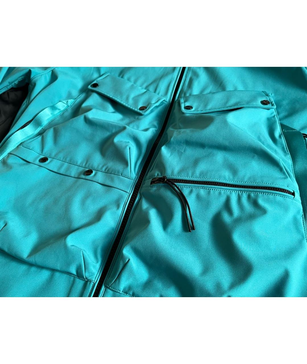 CP COMPANY Бирюзовая полиэстеровая куртка, фото 5