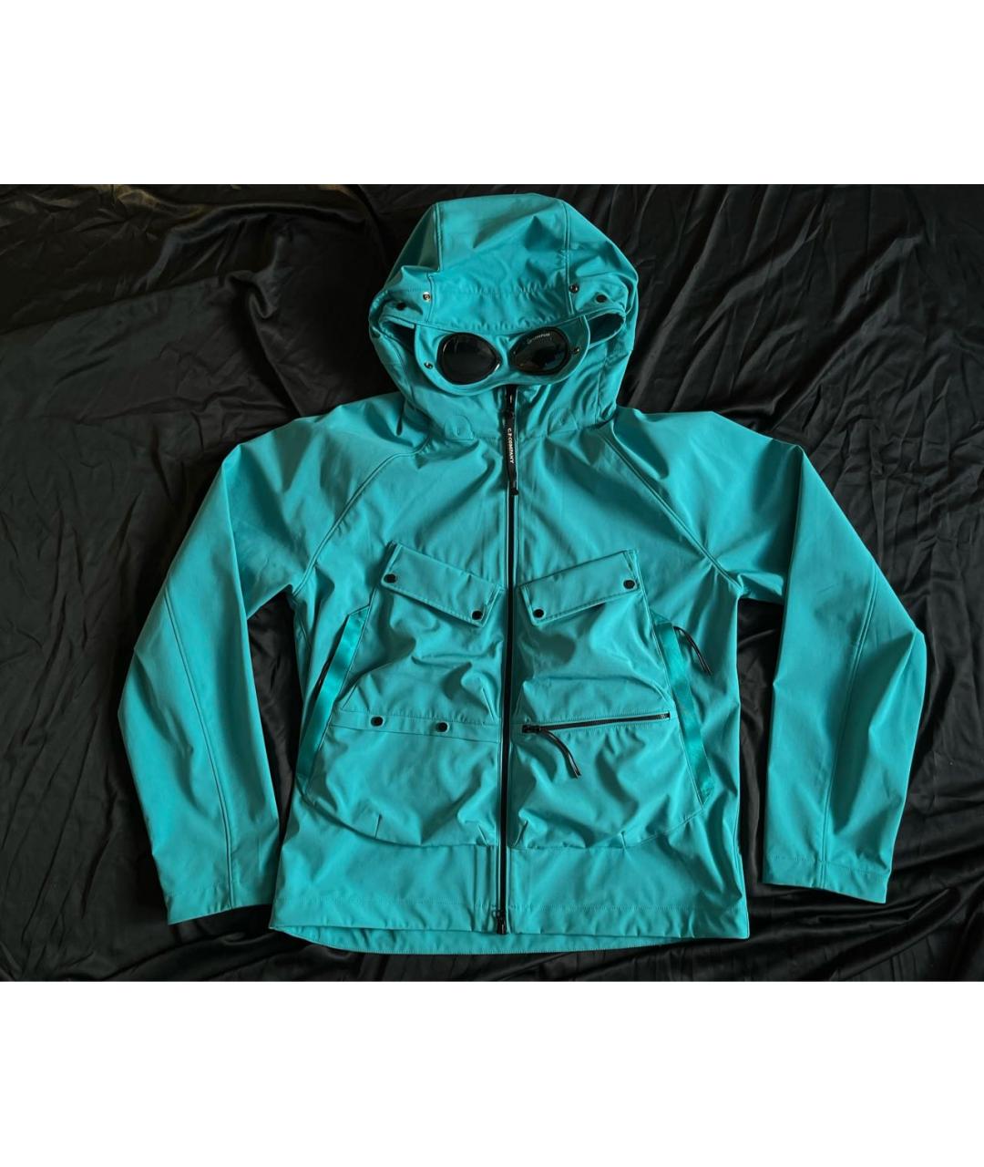 CP COMPANY Бирюзовая полиэстеровая куртка, фото 2