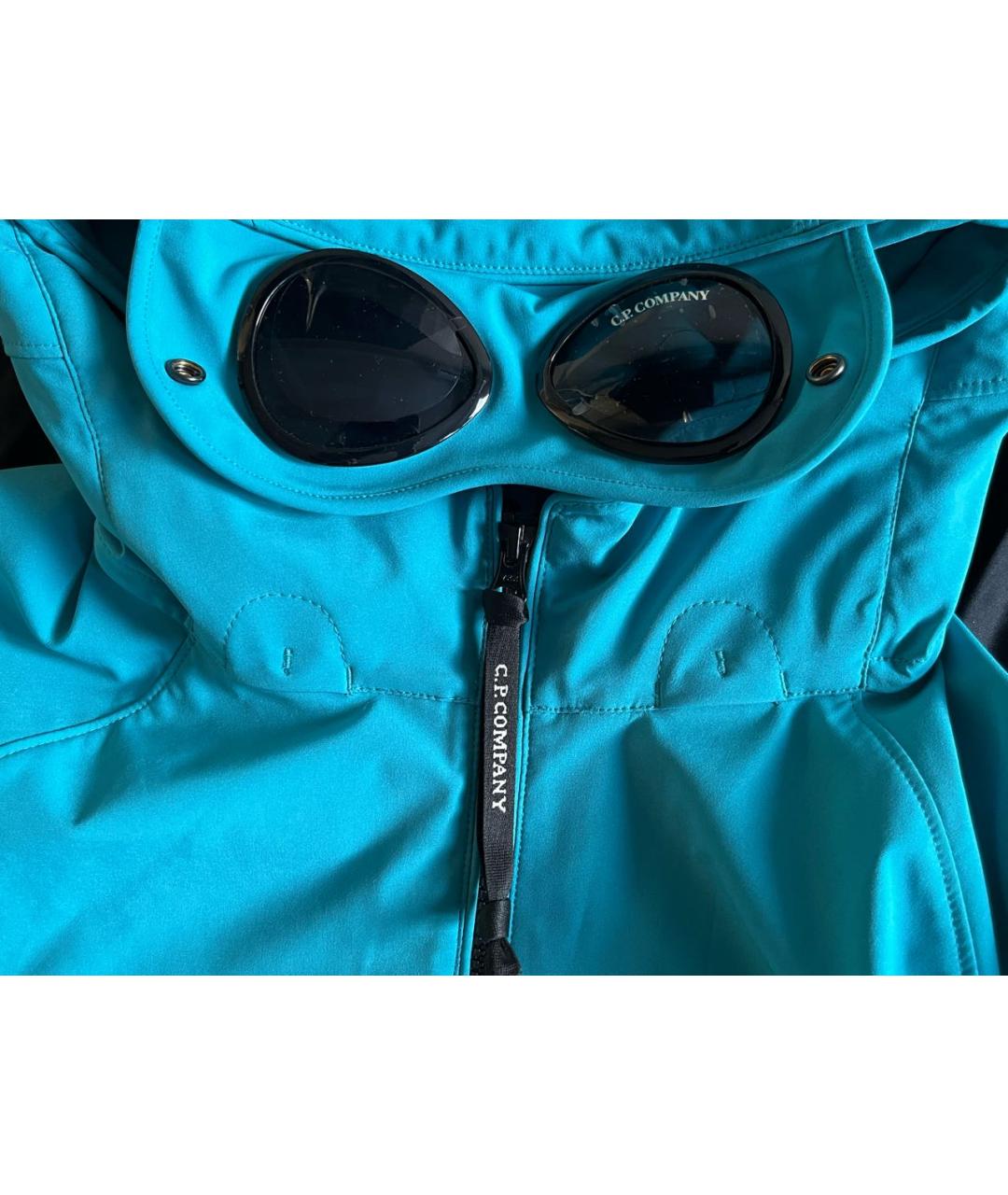 CP COMPANY Бирюзовая полиэстеровая куртка, фото 7