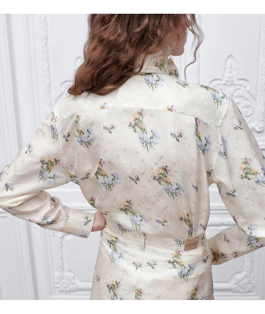 CHRISTIAN DIOR Бежевая блузы, фото 3