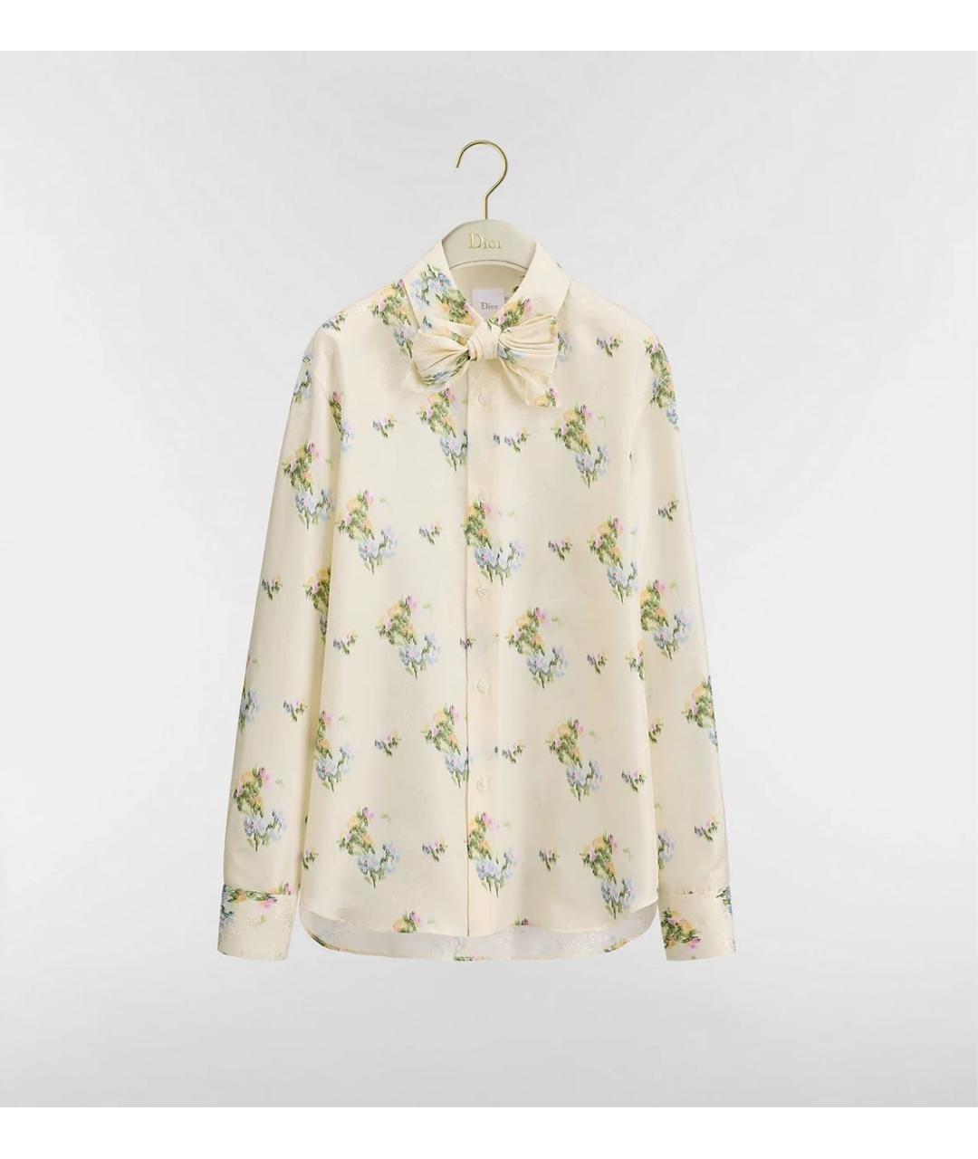 CHRISTIAN DIOR Бежевая блузы, фото 5