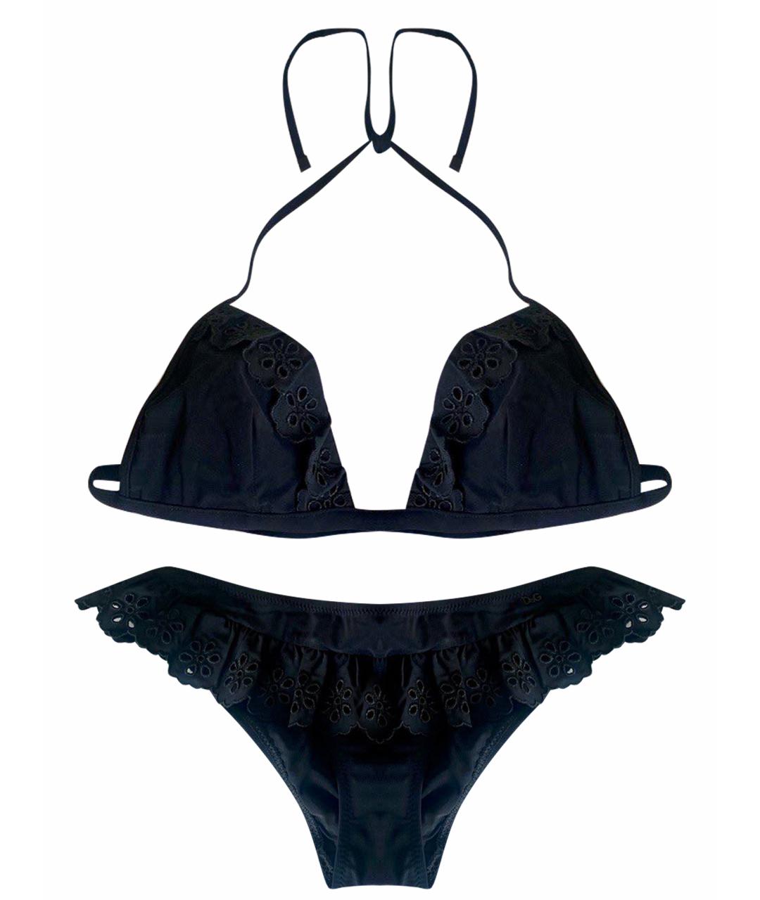 DOLCE&GABBANA Черный полиамидовый купальник, фото 1