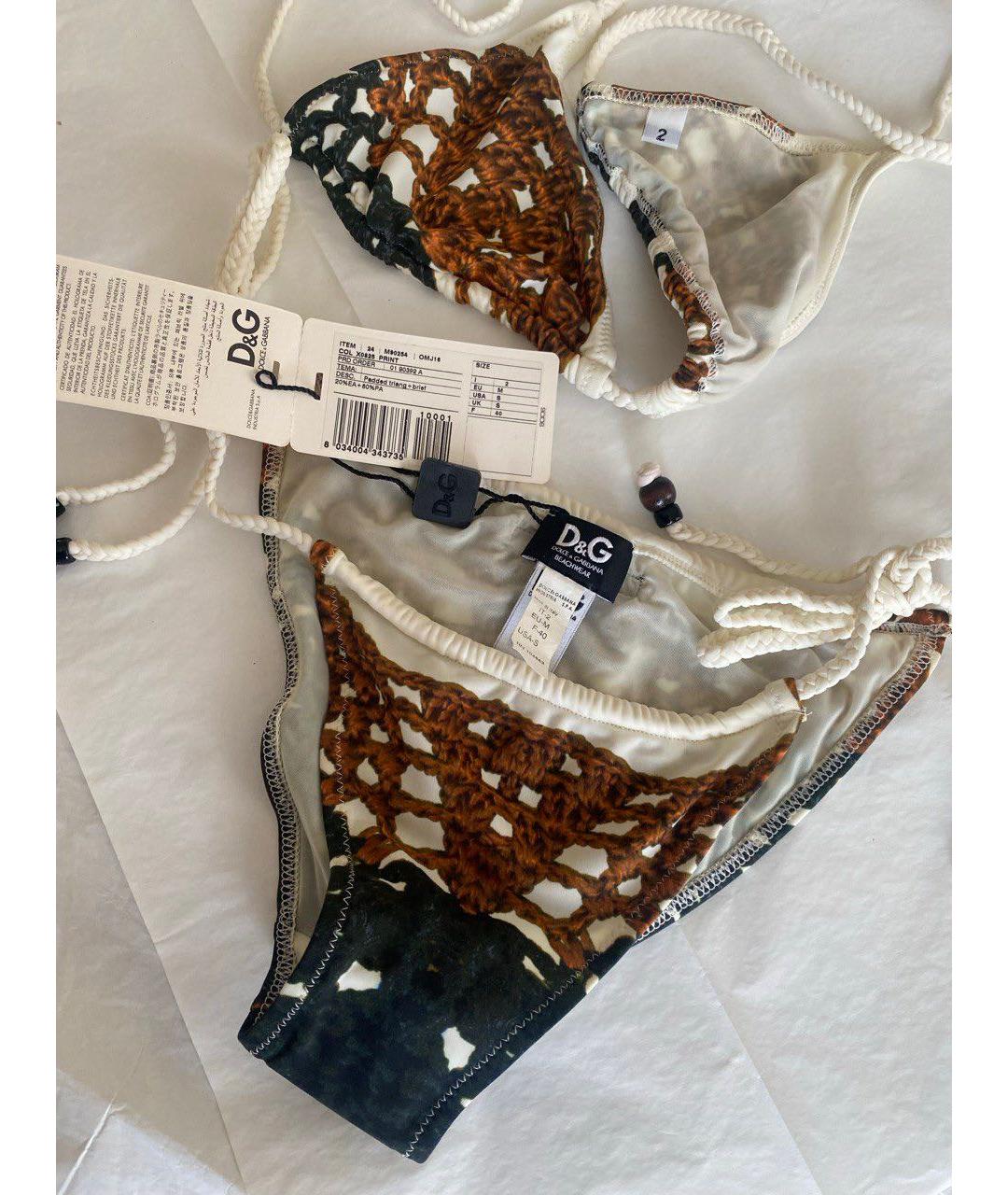 DOLCE&GABBANA Мульти полиамидовый купальник, фото 2