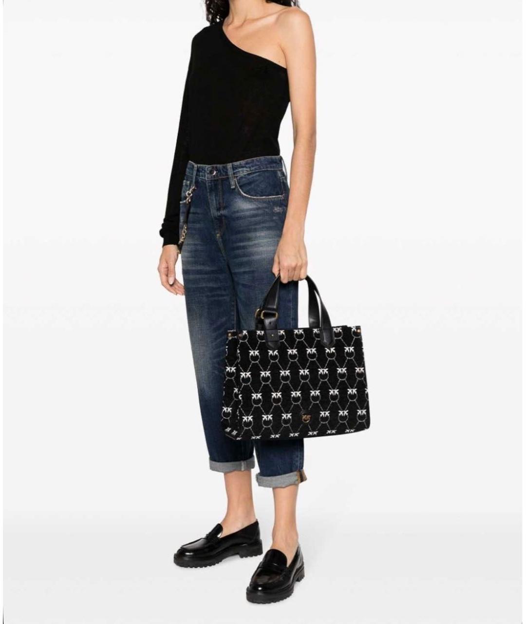 PINKO Мульти жаккардовая сумка тоут, фото 6