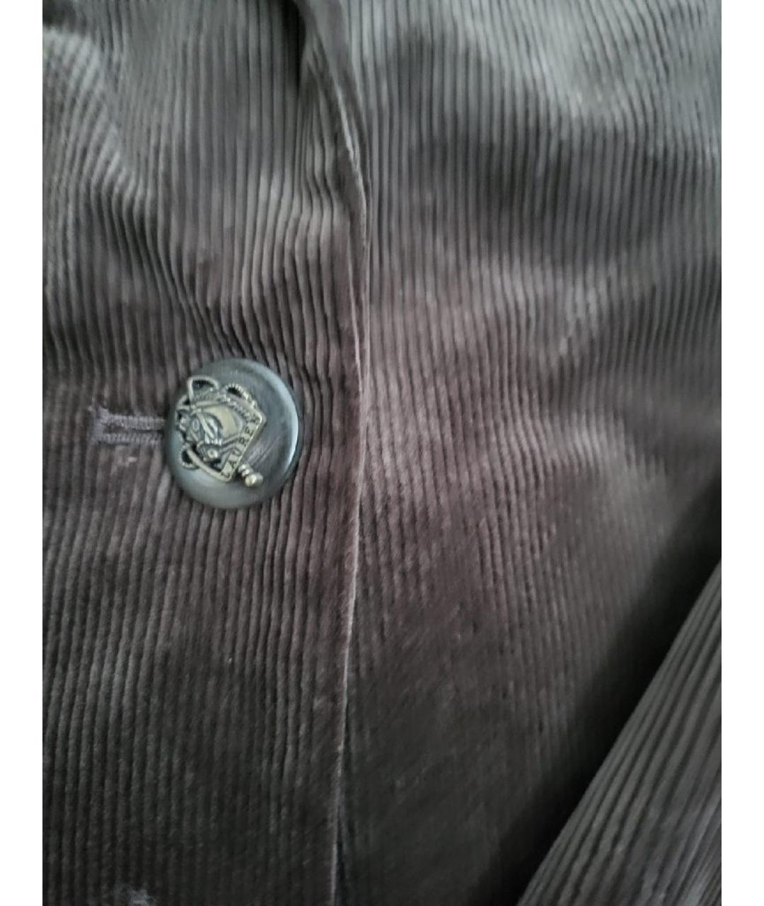 RALPH LAUREN Коричневый хлопковый жакет/пиджак, фото 7