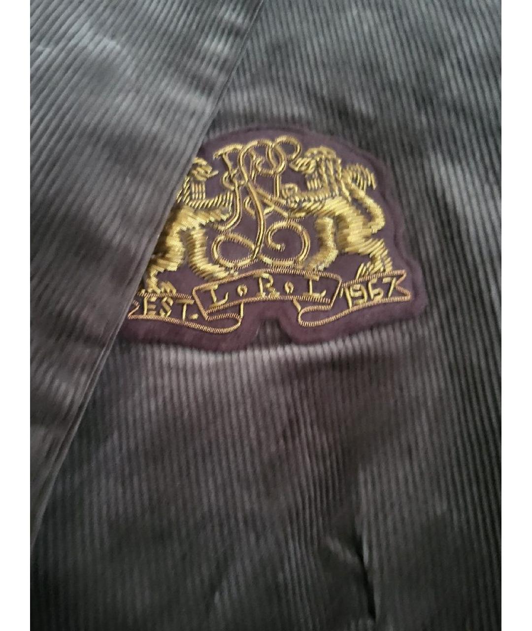 RALPH LAUREN Коричневый хлопковый жакет/пиджак, фото 6